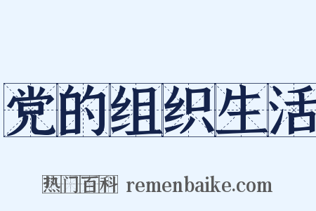 党的组织生活是什么意思的图片